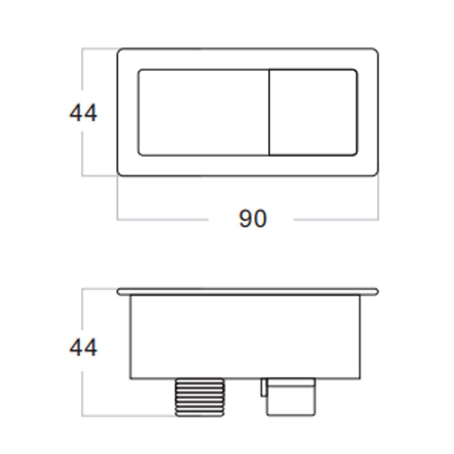 655x385x870mm Avis Back To Wall Toilet Suite Rimless Back/Left and Right Bottom Inlet Cistern Matt White