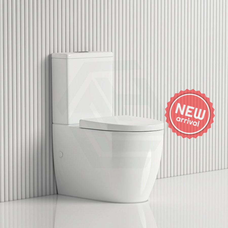 630x380x835mm Veda Tornado Ceramic Back To Wall Toilet Suite Back/Left and Right Bottom Inlet Variant Colour Available