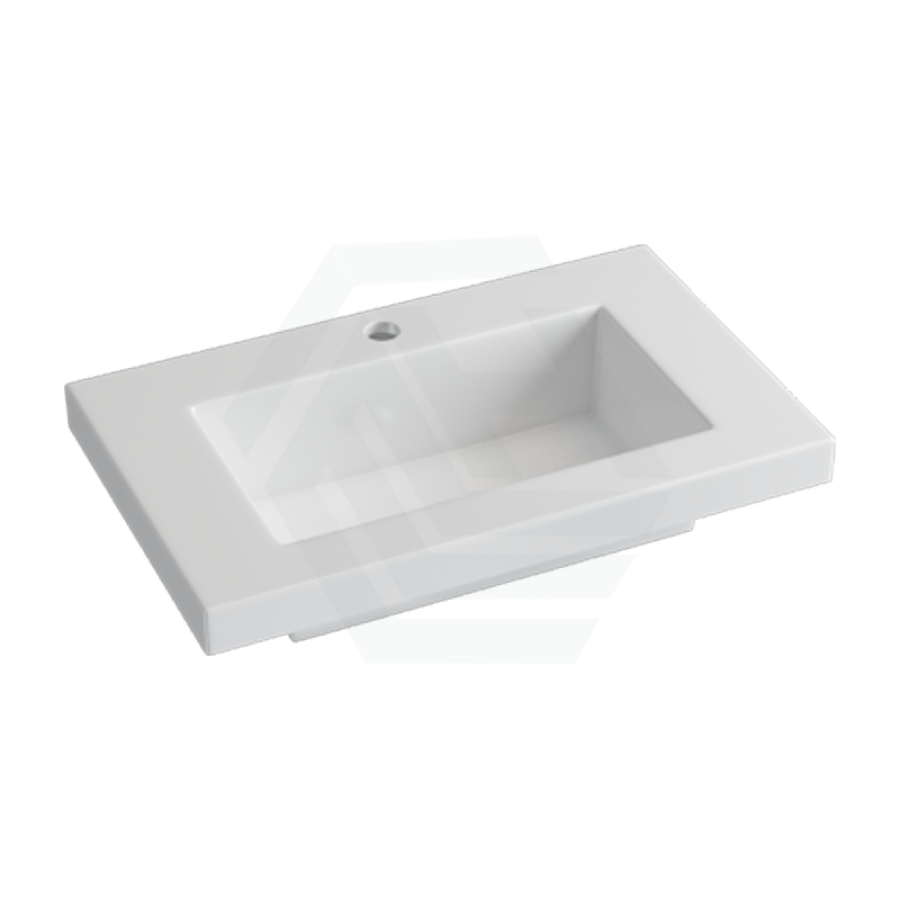 600X370X140Mm Narrow Poly Top For Bathroom Vanity Single Bowl 1 Tap Hole Tops