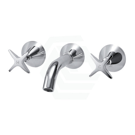 Pgnz Chrome Bath Tap Set Wall Mounted For Bathtub Bath/Basin Sets