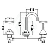 Pgnz Chrome Brass & Zinc Alloy Tap Set For Basin Bath/Basin Sets