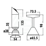 Pgnz Chrome Shower Tap Set With Short Spout Wall Mounted