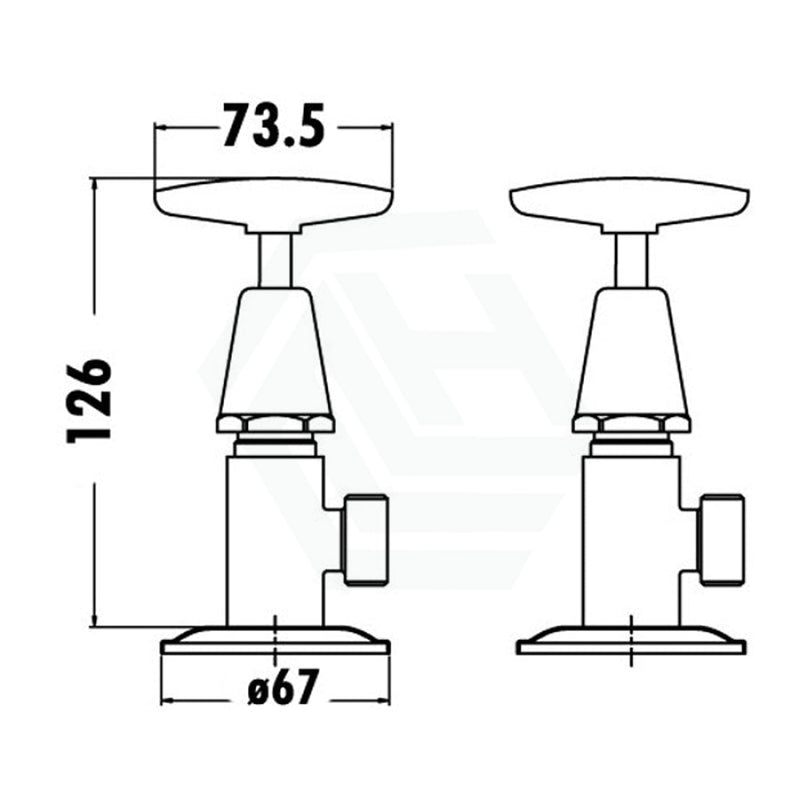 Pgnz Chrome Washing Machine Stop Tap Brass & Zinc Alloy Taps