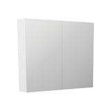 900mm Pencil Edge Gloss White Shaving Cabinet With Mirror MDF Board