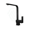 Quadra Electroplated Black Kitchen Sink Mixer Tap 360 Swivel Solid Brass Mixers