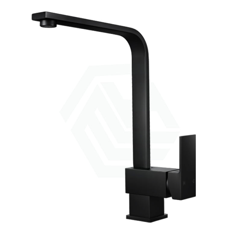 360 Swivel Matt Black Brass Kitchen Mixer Tap