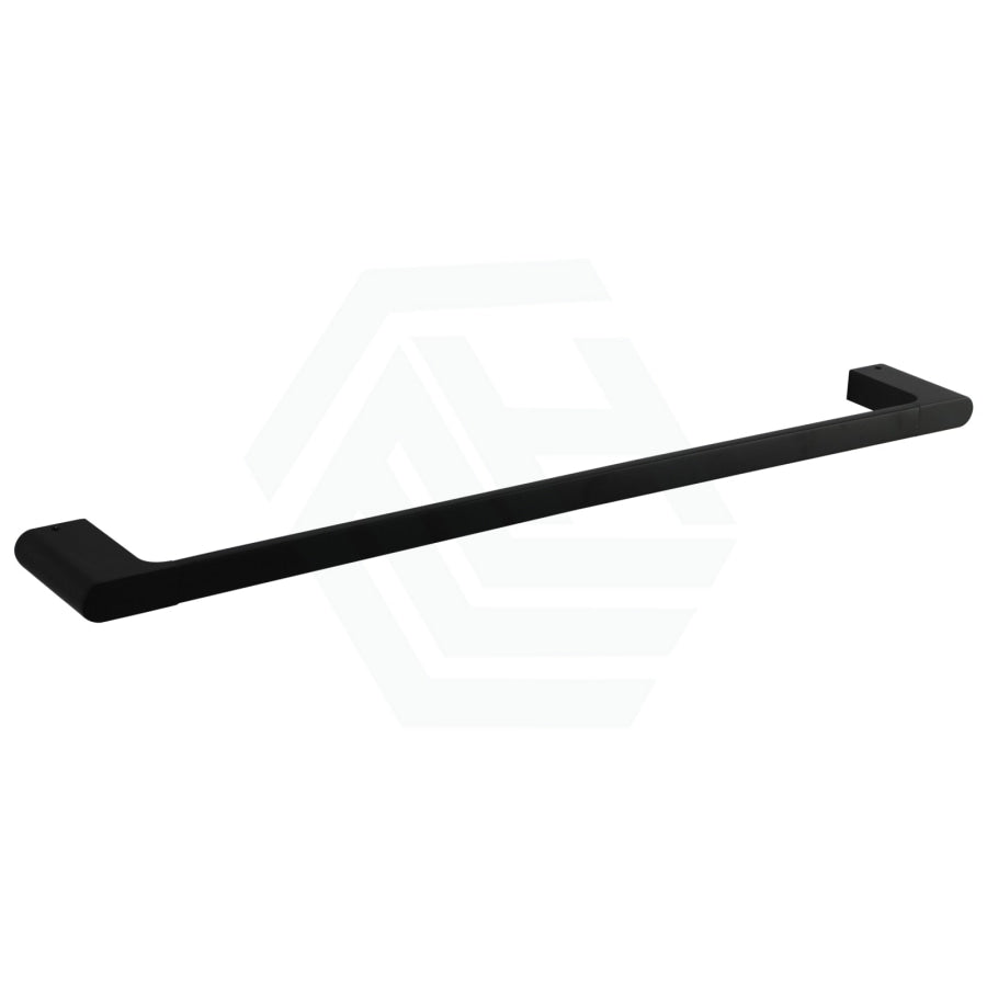 Quavo 600/800Mm Square Matt Black Single Towel Rail Brass Wall Mounted Bathroom Products