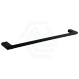 Quavo 600/800Mm Square Matt Black Single Towel Rail Brass Wall Mounted Bathroom Products