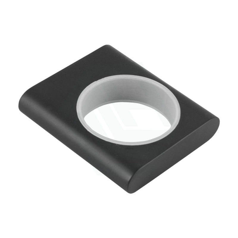 Quavo Bathroom Matt Black Glass Soap Dish Holder Wall Mounted