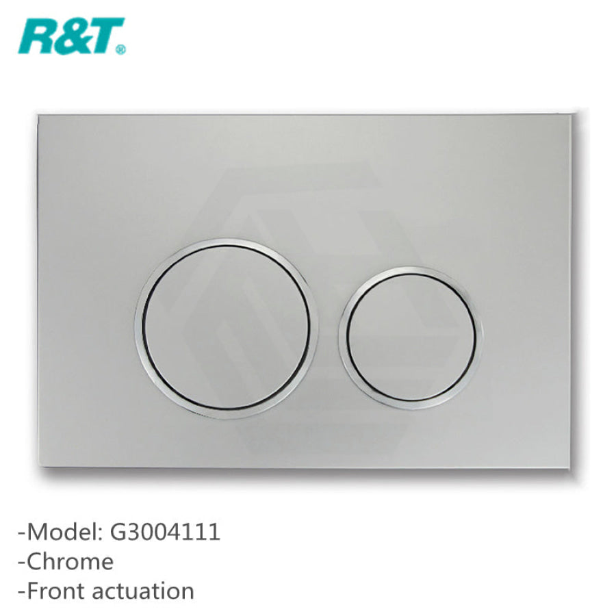 R&t Framed Inwall Concealed Cistern For Wall Hung Toilet Pan Chrome Black White Push Button