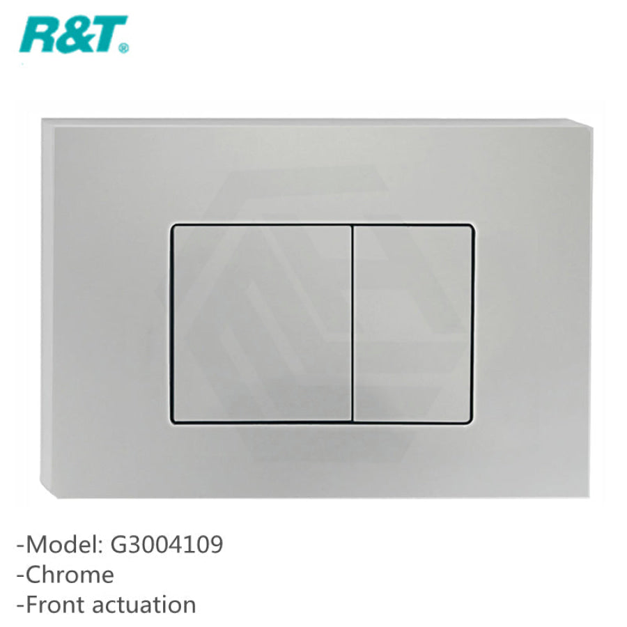 R&t Framed Inwall Concealed Cistern For Wall Hung Toilet Pan Chrome Black White Push Button