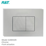 R&t Framed Inwall Concealed Cistern For Wall Hung Toilet Pan Chrome Black White Push Button