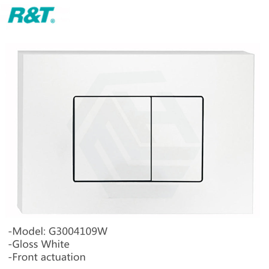 R&t Framed Inwall Concealed Cistern For Wall Hung Toilet Pan Chrome Black White Push Button