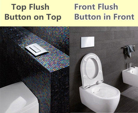 R&t Framed Low Level In-Wall Cistern For Wall Hung Toilet Pan Top Or Front Flush Button Available