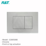 R&t Framed Low Level In-Wall Cistern For Wall Hung Toilet Pan Top Or Front Flush Button Available