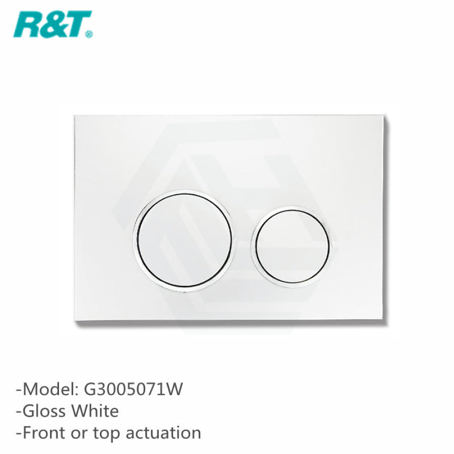 R&t Framed Low Level In-Wall Cistern For Wall Hung Toilet Pan Top Or Front Flush Button Available