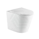 R&T Frameless Inwall Concealed Cistern With Rimless Wall Faced Toilet Pan Push Button