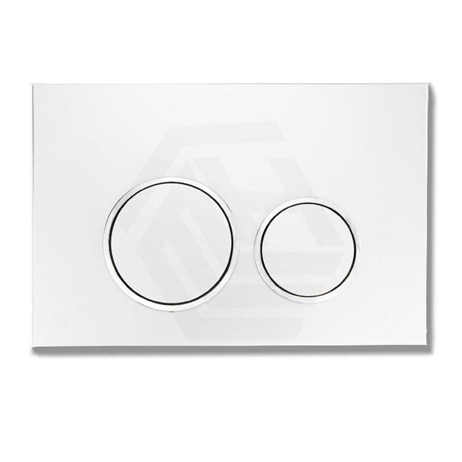 R&t Frameless Inwall Concealed Cistern For Wall Floor Toilet Pan Chrome Black White Push Button