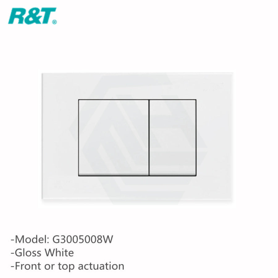 R&t Frameless Low Level In-Wall Cistern For Wall Faced Toilet Pan Top Or Front Flush Buttons