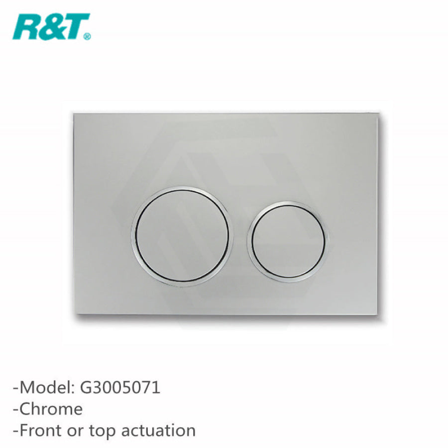 R&t Frameless Low Level In-Wall Cistern For Wall Faced Toilet Pan Top Or Front Flush Buttons