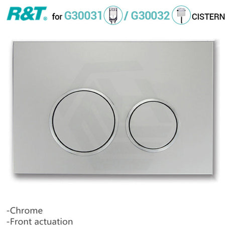 R&T Toilet Button For Inwall Concealed Cistern Round Chrome