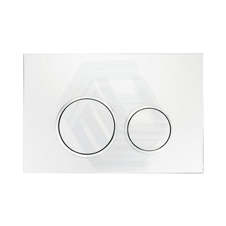 R&T Toilet Button For In-Wall Concealed Cistern Gloss White Surface G3004111W Toilets Push Buttons