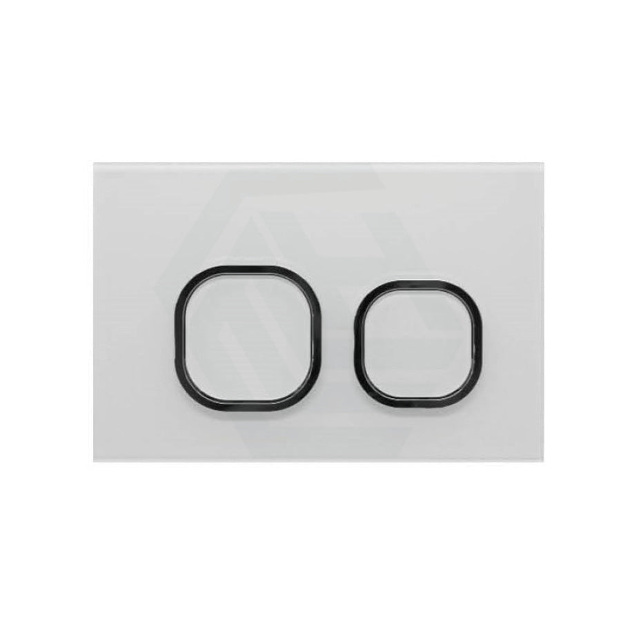 R&T Toilet Button For In-Wall Concealed Cistern White Surface G3100003 Toilets Push Buttons