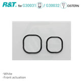 R&T Toilet Button For In-Wall Concealed Cistern White Surface G3100003 Toilets Push Buttons