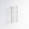 Radiant Brushed Satin Heated Round Ladder Towel Rail 430 X 1100Mm 10 Bars Rails