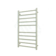 Radiant Brushed Satin Heated Round Ladder Towel Rail 600 X 1100Mm 10 Bars Rails