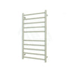 Radiant Brushed Satin Heated Round Ladder Towel Rail 600 X 1100Mm 10 Bars Rails