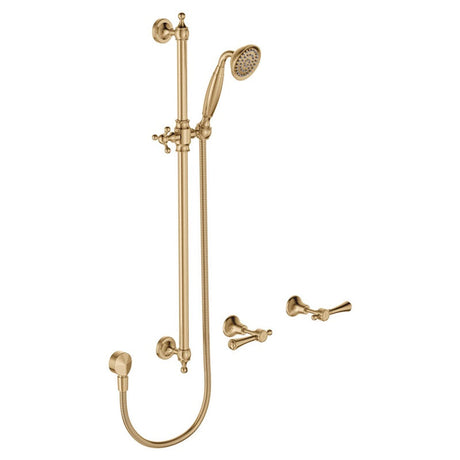 G#2(Gold) Fienza Lillian Lever Rail Shower Set Urban Brass Sets