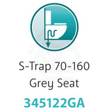 Rak Compact Back To Wall Toilet Suite P Trap Or S Grey Blue Seat Available Extra Height Pan Box Rim