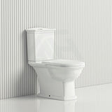 Rak Washington White Close-Coupled Toilet Suite Boxed Rim Pan P-Trap Or S-Trap Available Box Suites