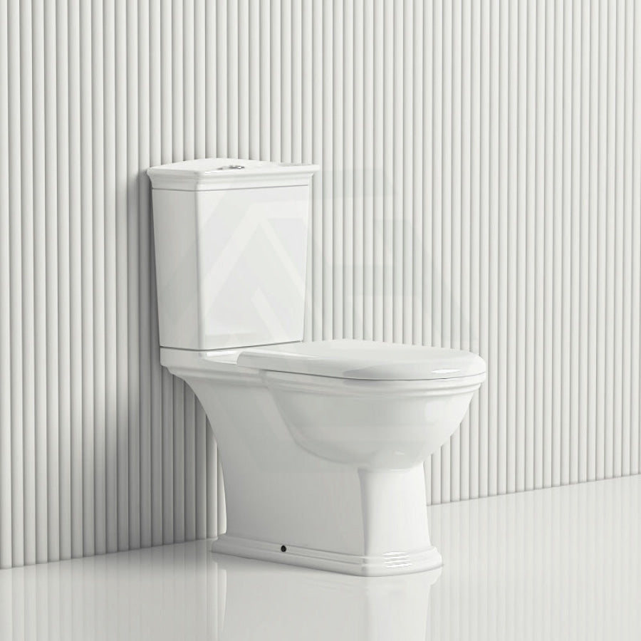 Rak Washington White Close-Coupled Toilet Suite Boxed Rim Pan P-Trap Or S-Trap Available Box Suites