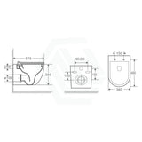 Raul Rimless Wall Hung Toilet Pan With Vortex Flushing Technology For Bathroom Wall-Hung