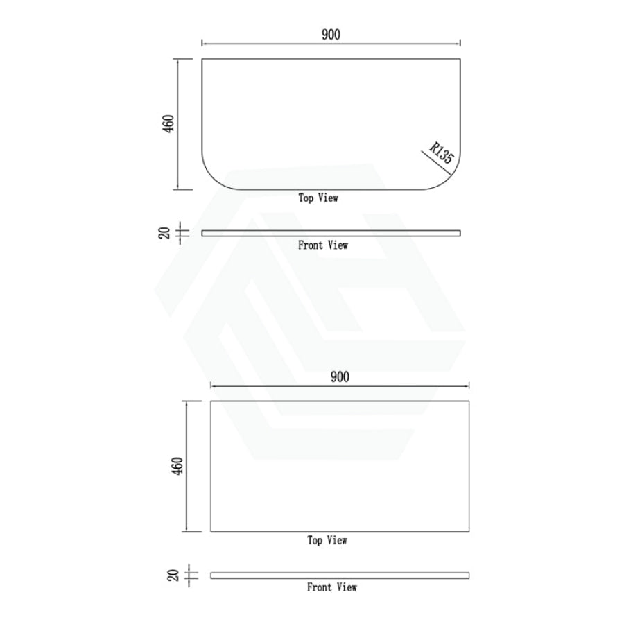 Rio 600/750/900/1200/1500Mm Bathroom Linear Surface Vanity Wall Hung Single/Double Bowl Plywood