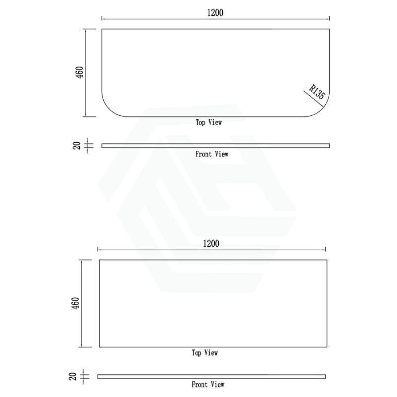 Rio 600/750/900/1200/1500Mm Bathroom Linear Surface Vanity Wall Hung Single/Double Bowl Plywood