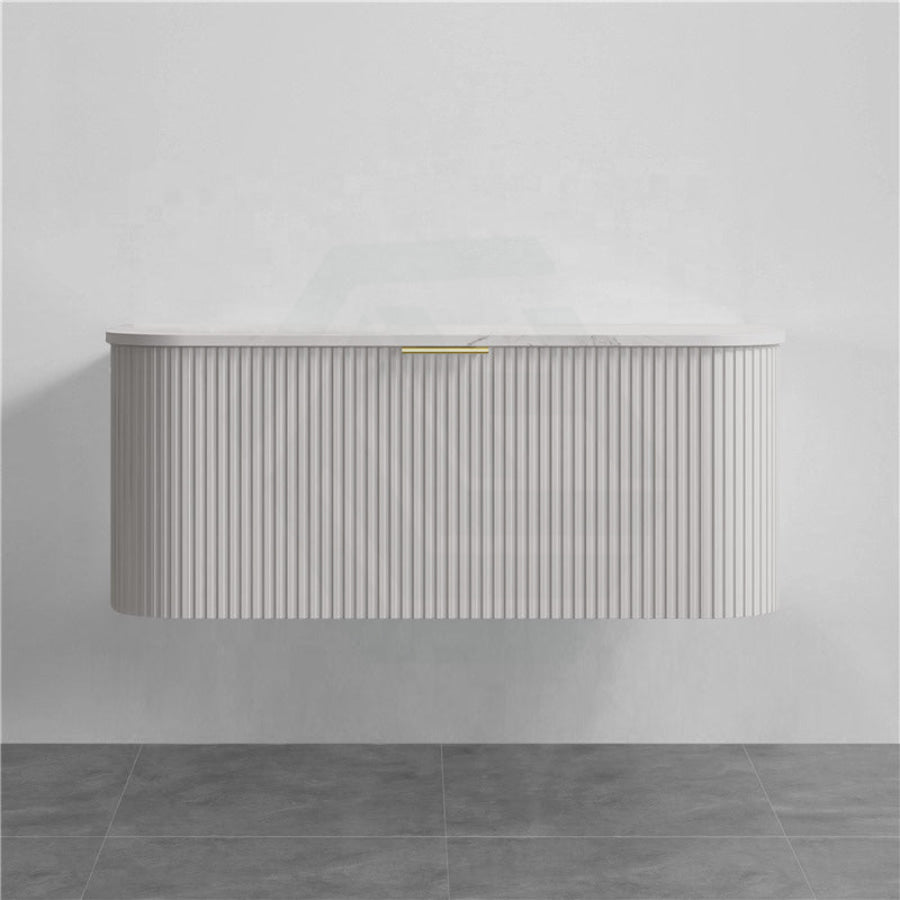 Rio 900/1200/1500Mm Bathroom Linear Surface Vanity Wall Hung Single/Double Drawer Plywood White