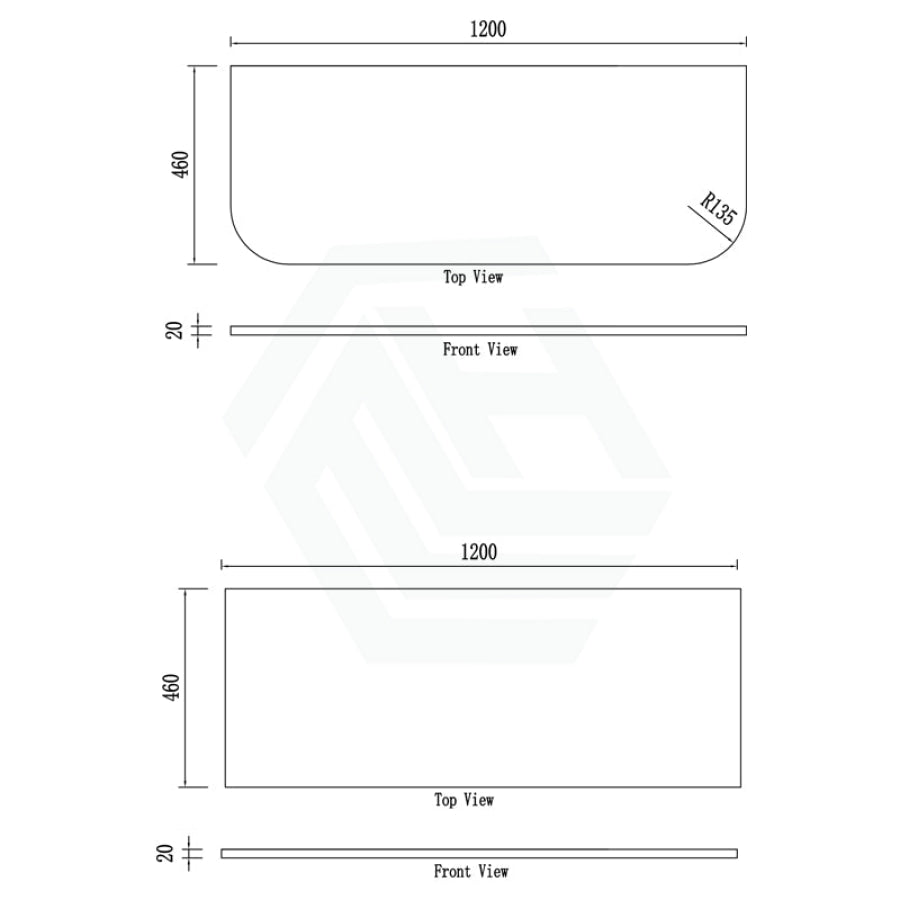 Rio 600/750/900/1200/1500Mm Bathroom Linear Surface Vanity Wall Hung Single/Double Bowls Plywood