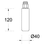 N#1(Nickel) Billi Brushed Xi Dispenser Riser 70/120Mm For Xl Levered & Xt Touch Dispensers