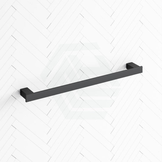 Rosa 610/750Mm Single Towel Rail Matt Black Rails