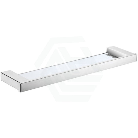 Rosa Chrome Glass Shelf Stainless Steel 304 Back To Wall Bathroom Shelves