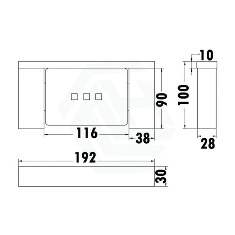 Rosa Chrome Metal Soap Holder Square Wall Mounted Holders