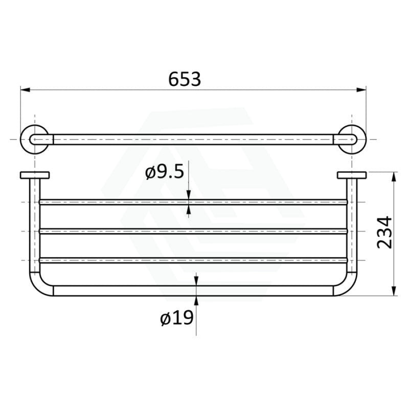 Round Angle Towel Rack Wall Mounted Chrome Bathroom Products