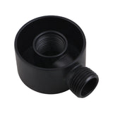 Round Black Universal Water Inlet Twin Shower Rail With Diverter