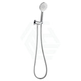 Round Chrome 3 Functions Handheld Shower With Wall Bracket Set Bathroom Products