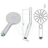 Round Chrome 3 Functions Handheld Shower With Wall Bracket Set Bathroom Products