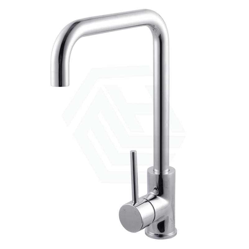 Round Chrome 360° Swivel Kitchen Sink Mixer Tap Gooseneck Spout Products