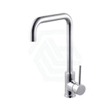 Round Chrome 360 Swivel Kitchen Sink Mixer Tap Gooseneck Spout Mixers